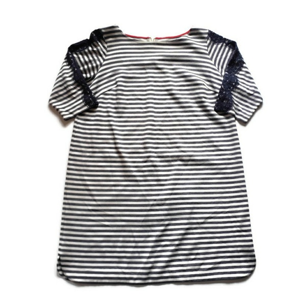 Eliza J Dresses & Skirts - Eliza J Black & White Striped Shift Dress Lace 20W